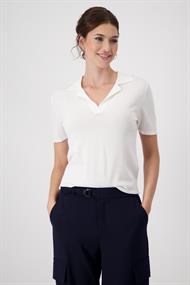 Polo Strickpullover off-white