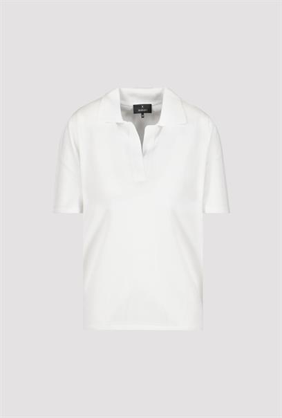 Polo Strickpullover off-white