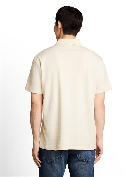 Poloshirt aus Jacquard gardenia white