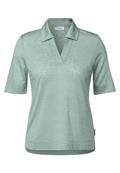 Poloshirt in Leinen-Optik ice sage green