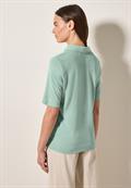 Poloshirt in Leinen-Optik ice sage green