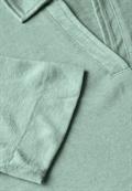 Poloshirt in Leinen-Optik ice sage green