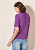 Poloshirt in Leinen-Optik magenta lacquer