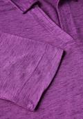 Poloshirt in Leinen-Optik magenta lacquer