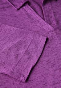 Poloshirt in Leinen-Optik magenta lacquer