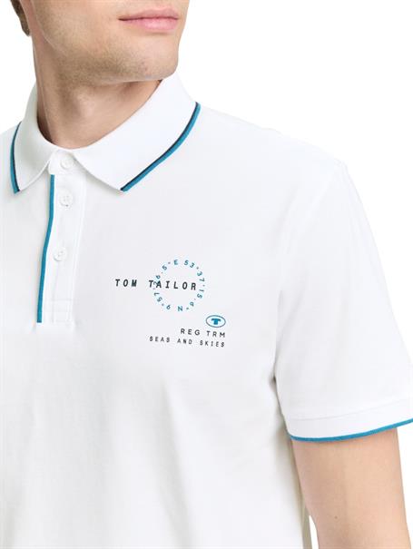 Poloshirt in Unifarben white