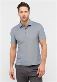 Poloshirt Jersey Kurzarm denim