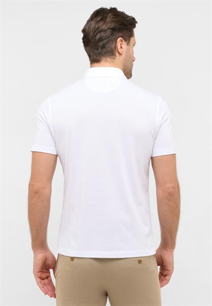 Poloshirt Jersey Kurzarm weiß