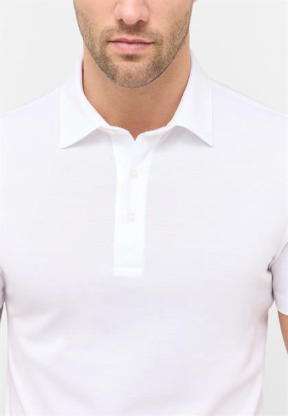Poloshirt Jersey Kurzarm weiß