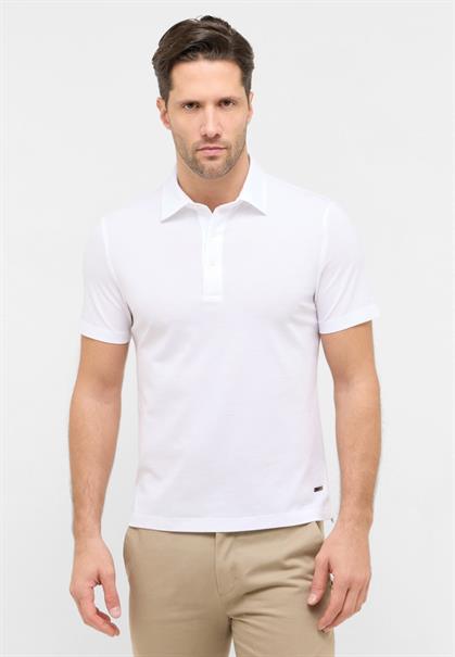 Poloshirt Jersey Kurzarm weiß