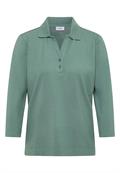 Poloshirt mit Knopfdetail jewel green