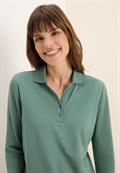 Poloshirt mit Knopfdetail jewel green