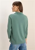 Poloshirt mit Knopfdetail jewel green