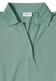 Poloshirt mit Knopfdetail jewel green