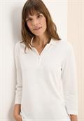 Poloshirt mit Knopfdetail vanilla white