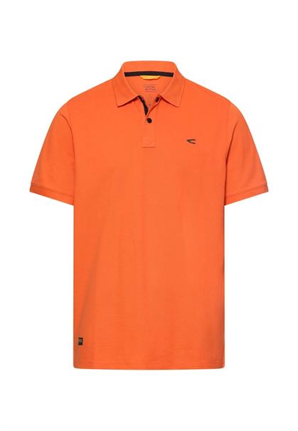 Poloshirt mit Kontrastdetails burned orange