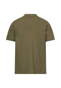 Poloshirt mit Kontrastdetails deep olive