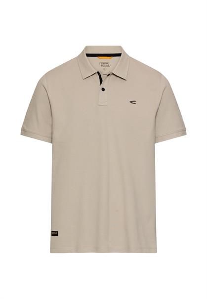Poloshirt mit Kontrastdetails light beige