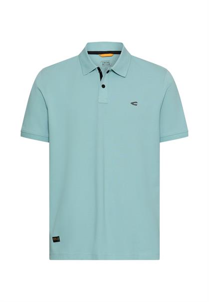 Poloshirt mit Kontrastdetails ocean green