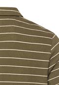 Poloshirt mit kontrastierenden Details deep olive