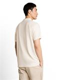 Poloshirt mit Ottoman-Struktur gardenia white
