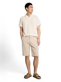 Poloshirt mit Ottoman-Struktur gardenia white