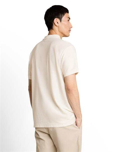Poloshirt mit Ottoman-Struktur gardenia white