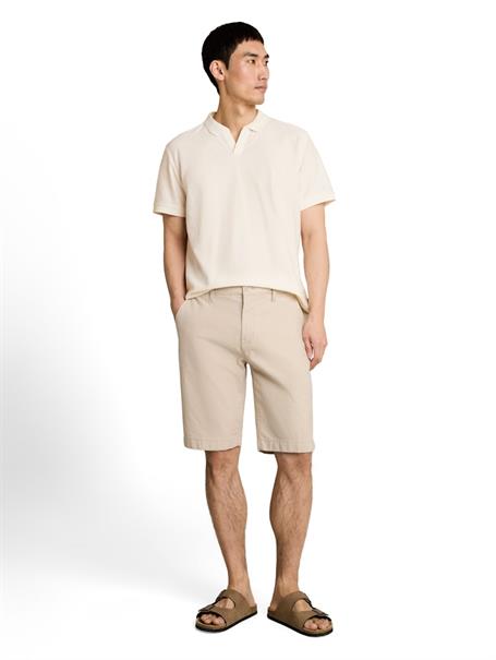 Poloshirt mit Ottoman-Struktur gardenia white