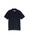 Poloshirt mit Ottoman-Struktur sky captain blue