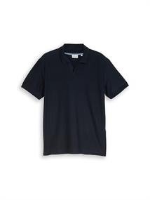 Poloshirt mit Ottoman-Struktur sky captain blue