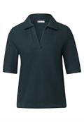 Poloshirt mit Struktur hunter green
