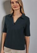 Poloshirt mit Struktur hunter green