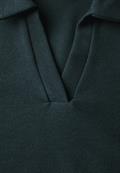 Poloshirt mit Struktur hunter green