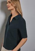 Poloshirt mit Struktur hunter green
