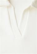 Poloshirt mit Struktur off white
