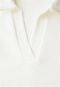 Poloshirt mit Struktur off white
