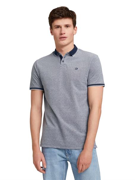 Poloshirt sky captain blue non-solid