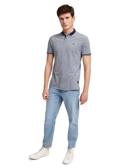 Tom Tailor Denim Herren Polo-Shirt Poloshirt sky captain blue non-solid  bequem online kaufen bei