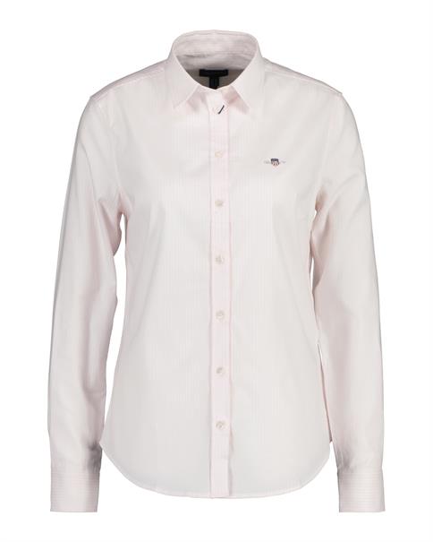 Popeline Bluse mit Streifen light pink