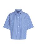 POPLIN BOXY SHORT S/S SHIRT stacking stp- verona blue