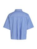 POPLIN BOXY SHORT S/S SHIRT stacking stp- verona blue