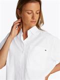 POPLIN BOXY SHORT S/S SHIRT th optic white