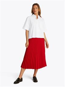 POPLIN BOXY SHORT S/S SHIRT th optic white