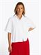 POPLIN BOXY SHORT S/S SHIRT th optic white
