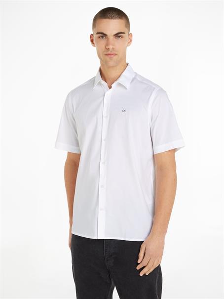 POPLIN STRETCH S/S REGULAR SHIRT bright white