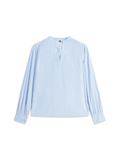 POPLIN V-NK BLOUSE american classic stp clear water