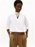 POPLIN V-NK BLOUSE th optic white