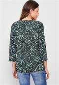 Print Bluse mit 3/4 Ärmel easy khaki