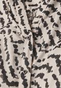 Print-Bluse mit Tapedetails moonstone sand