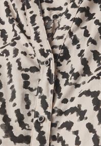 Print-Bluse mit Tapedetails moonstone sand